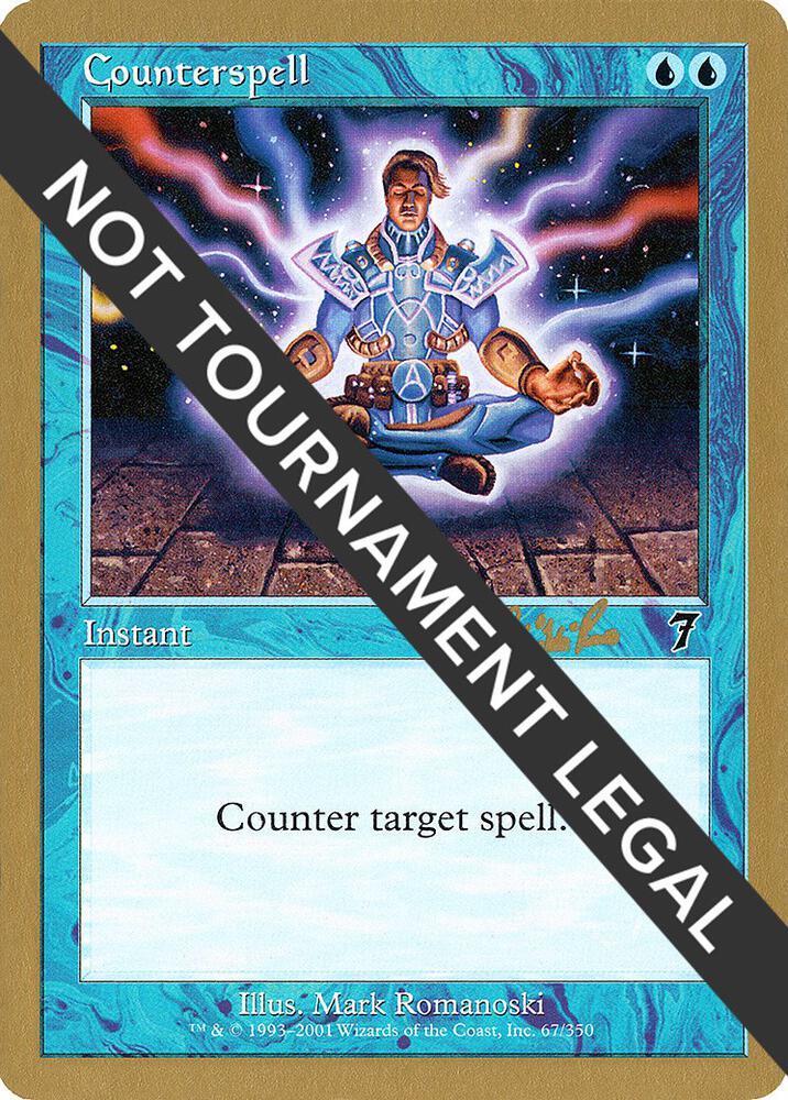 Counterspell - 2002 Carlos Romao (7ED) card from World Championship Decks