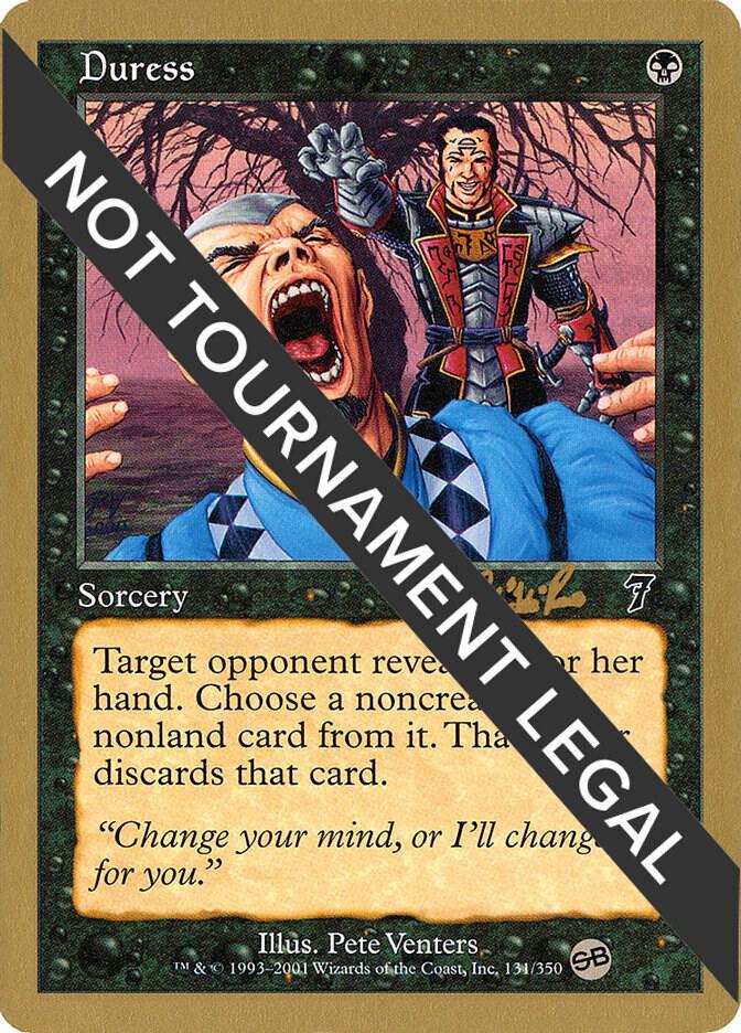 Duress - 2002 Carlos Romao (7ED) (SB) card from World Championship Decks