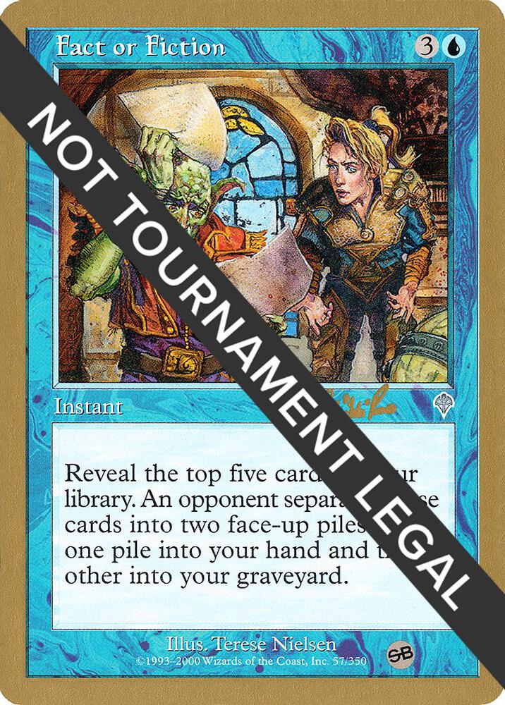 Fact or Fiction - 2002 Carlos Romao (INV) (SB) card from World Championship Decks