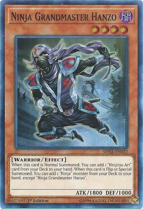 Ninja Grandmaster Hanzo SHVA-EN022 card from Shadows in Valhalla
