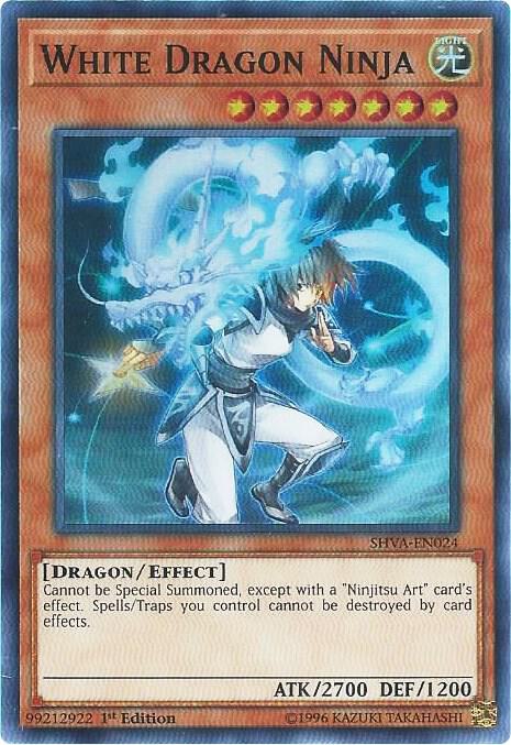 White Dragon Ninja SHVA-EN024 card from Shadows in Valhalla