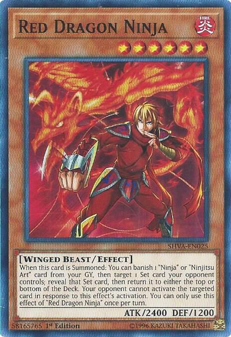Red Dragon Ninja SHVA-EN025 card from Shadows in Valhalla