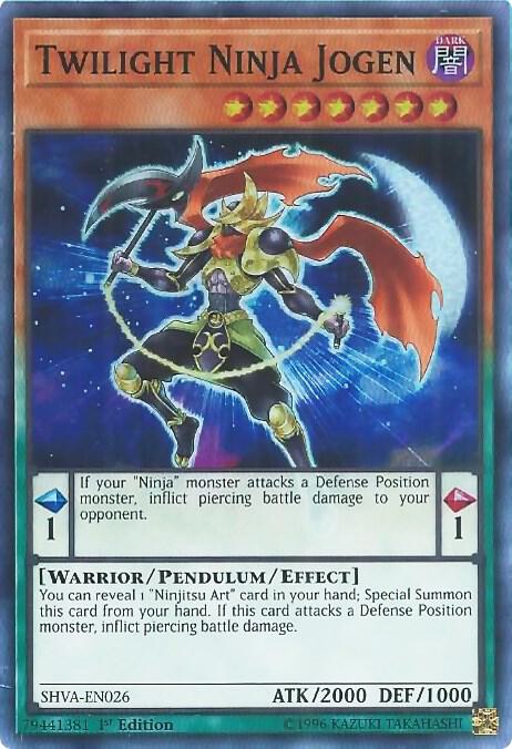 Twilight Ninja Jogen SHVA-EN026 card from Shadows in Valhalla