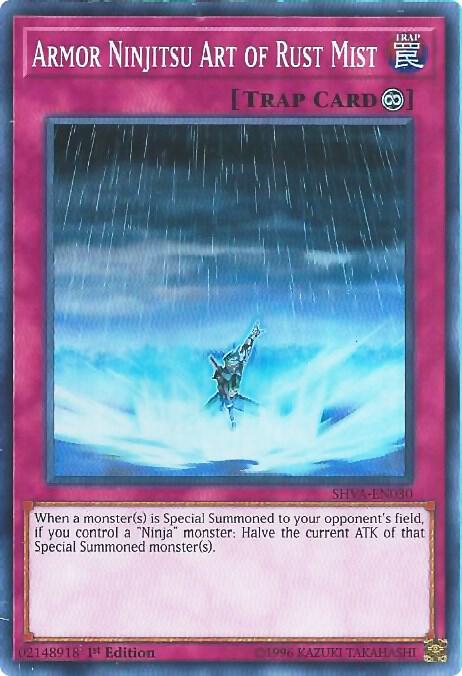 Armor Ninjitsu Art of Rust Mist SHVA-EN030 card from Shadows in Valhalla