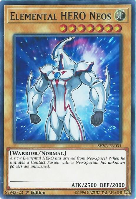 Elemental HERO Neos SHVA-EN031 card from Shadows in Valhalla