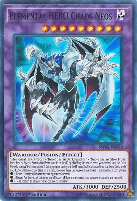 Elemental HERO Chaos Neos SHVA-EN035 card from Shadows in Valhalla