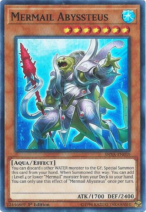 Mermail Abyssteus SHVA-EN039 card from Shadows in Valhalla