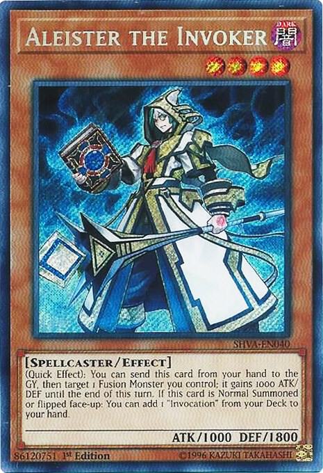 Aleister the Invoker SHVA-EN040 card from Shadows in Valhalla