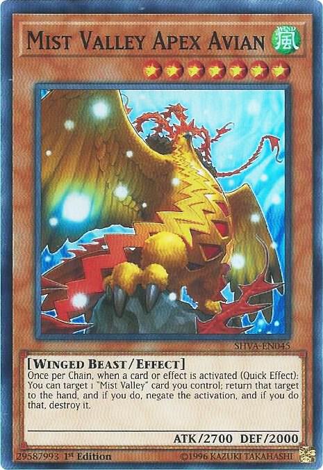 Mist Valley Apex Avian SHVA-EN045 card from Shadows in Valhalla
