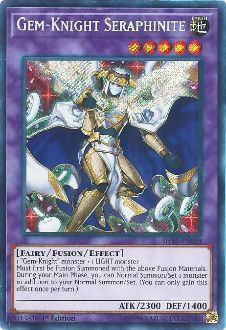 Gem-Knight Seraphinite SHVA-EN048 card from Shadows in Valhalla