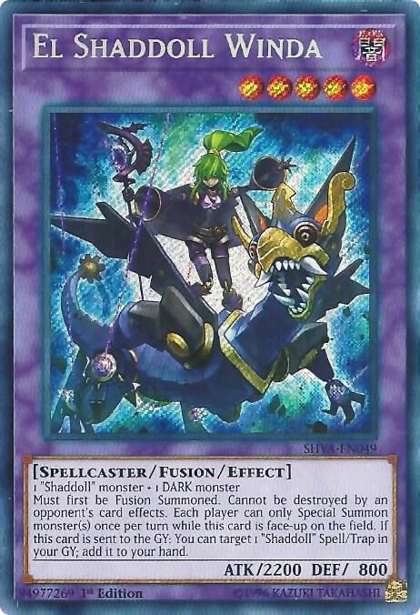 El Shaddoll Winda SHVA-EN049 card from Shadows in Valhalla