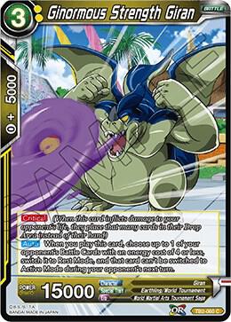 Ginormous Strength Giran TB2-060 card from World Martial Arts Tournament