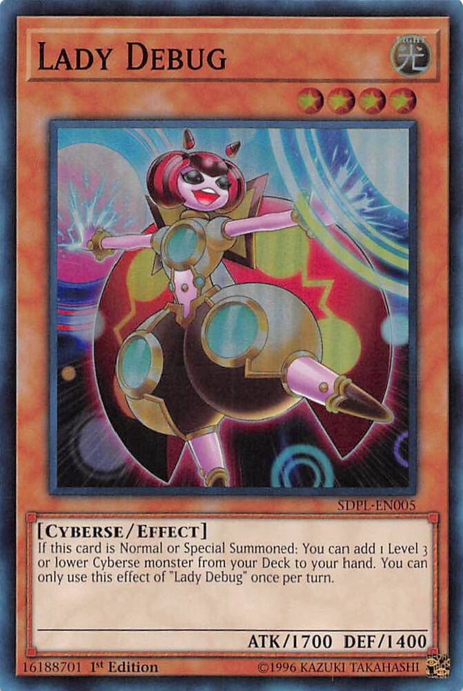 Lady Debug SDPL-EN005 card from Structure Deck: Powercode Link