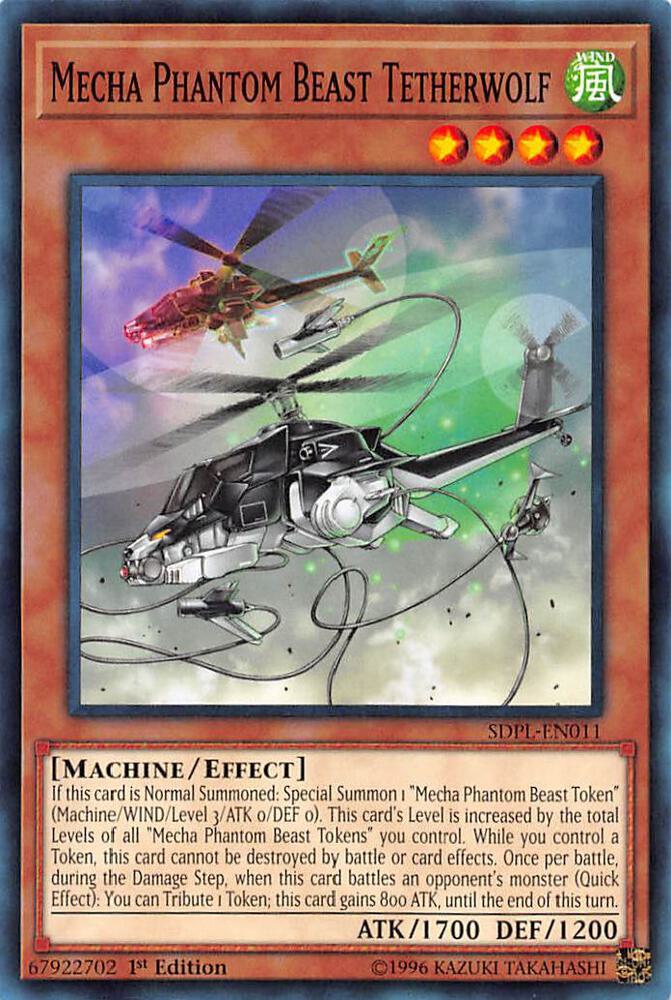 Mecha Phantom Beast Tetherwolf SDPL-EN011 card from Structure Deck: Powercode Link