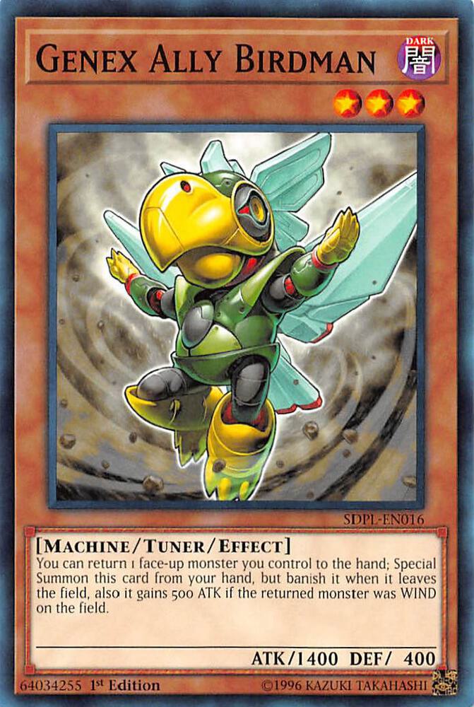 Genex Ally Birdman SDPL-EN016 card from Structure Deck: Powercode Link