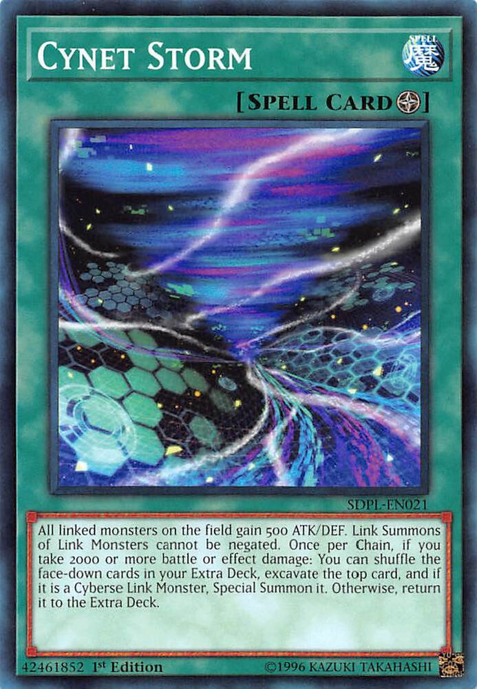 Cynet Storm SDPL-EN021 card from Structure Deck: Powercode Link