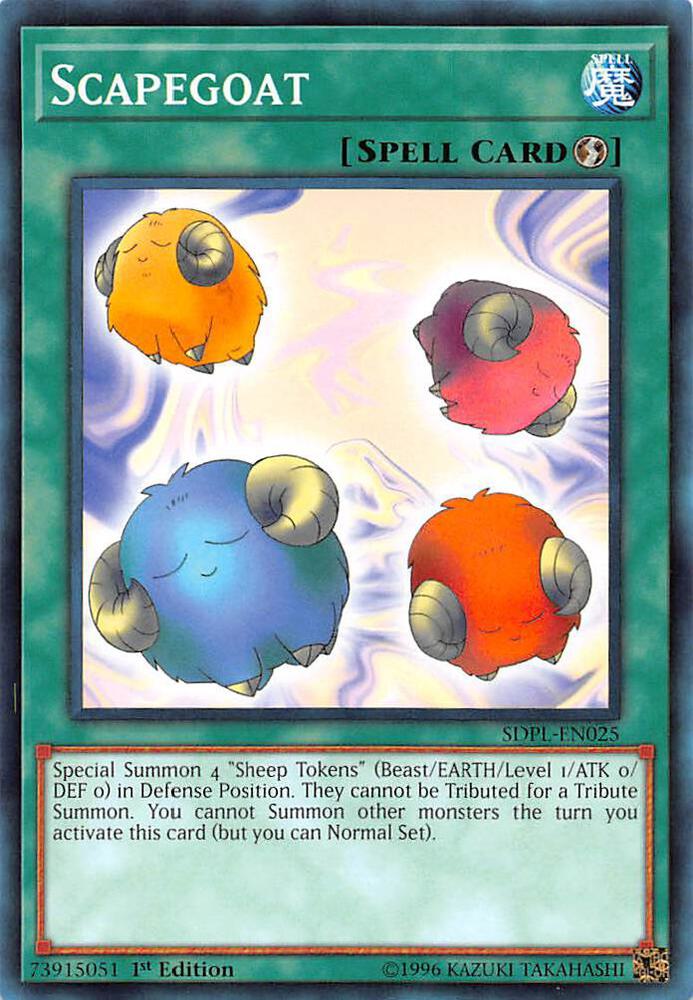 Scapegoat SDPL-EN025 card from Structure Deck: Powercode Link