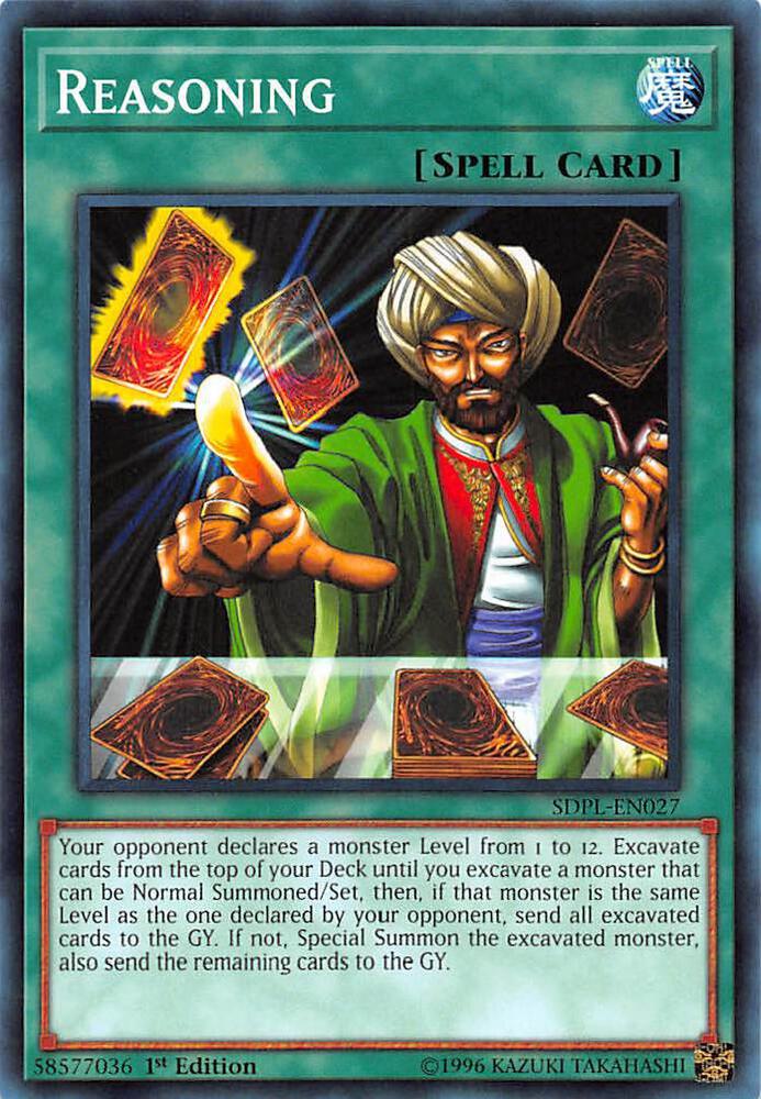 Reasoning SDPL-EN027 card from Structure Deck: Powercode Link