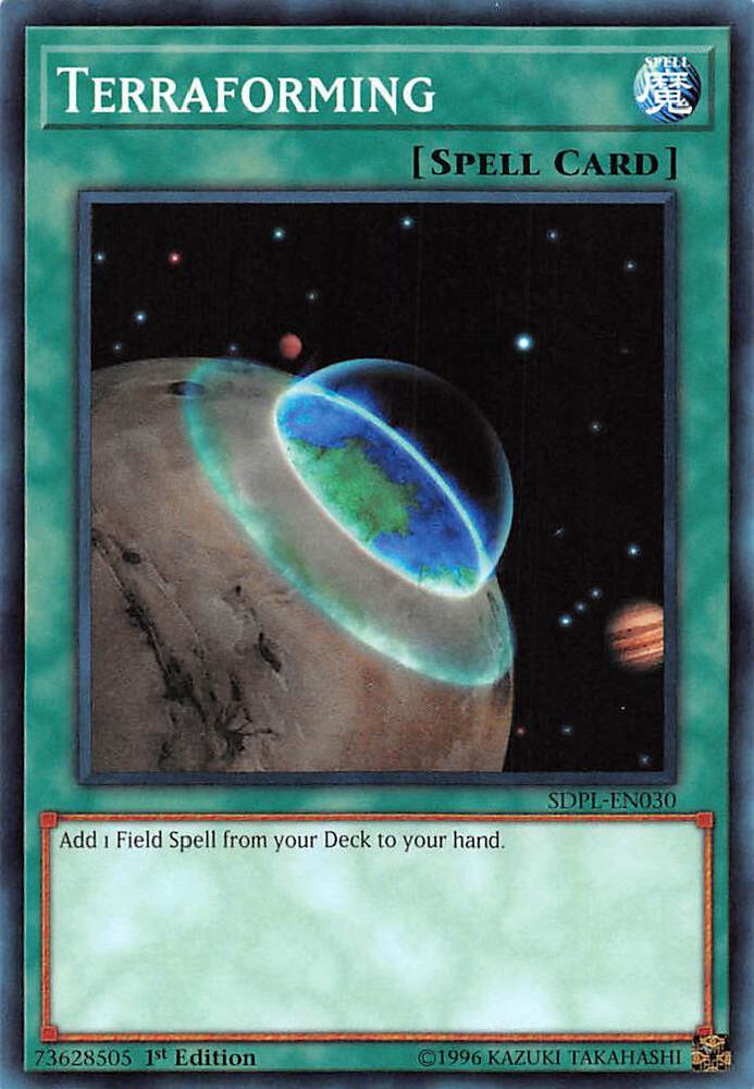 Terraforming SDPL-EN030 card from Structure Deck: Powercode Link