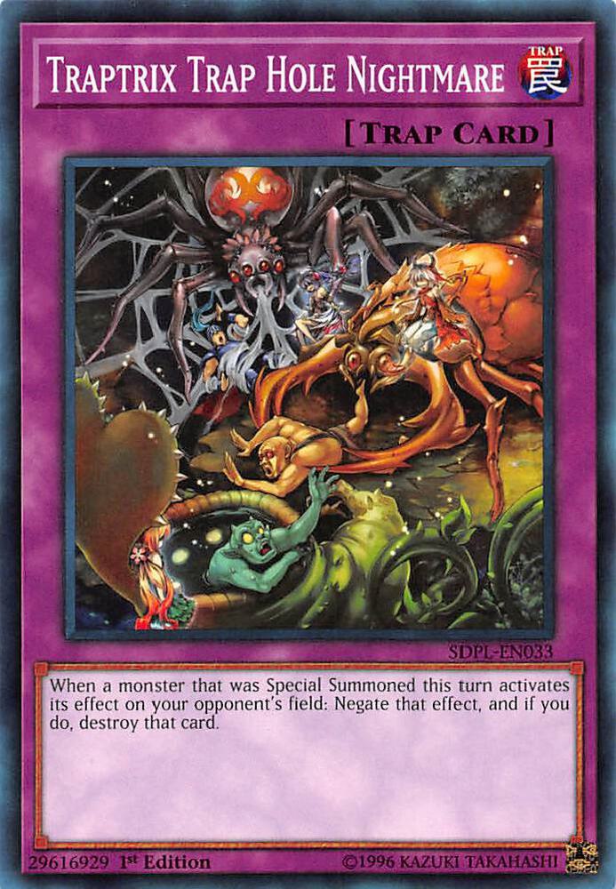 Traptrix Trap Hole Nightmare SDPL-EN033 card from Structure Deck: Powercode Link