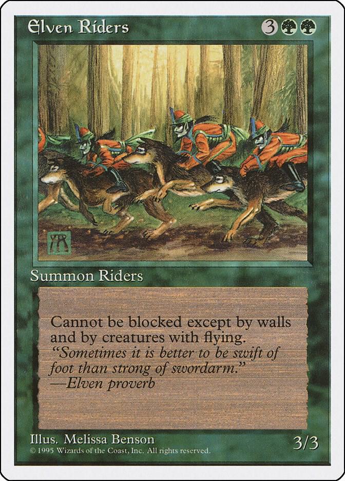 Elven Riders 126 card from Fourth Edition