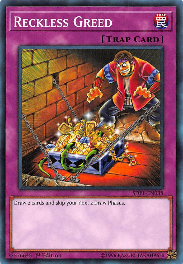Reckless Greed SDPL-EN038 card from Structure Deck: Powercode Link
