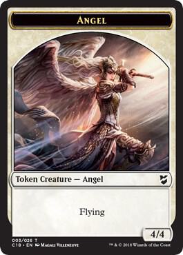 Angel // Soldier Double-Sided Token 3 // 6 card from Commander 2018