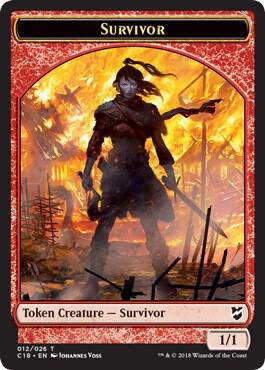 Survivor // Myr Double-Sided Token 12 // 23 card from Commander 2018