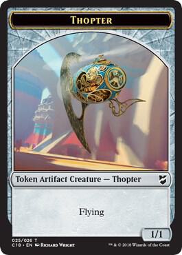 Thopter (025) // Servo Double-Sided Token 25 // 24 card from Commander 2018