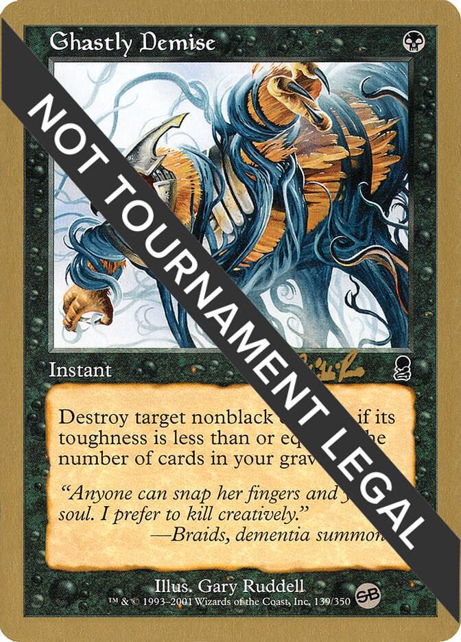 Ghastly Demise - 2002 Carlos Romao (ODY) (SB) card from World Championship Decks