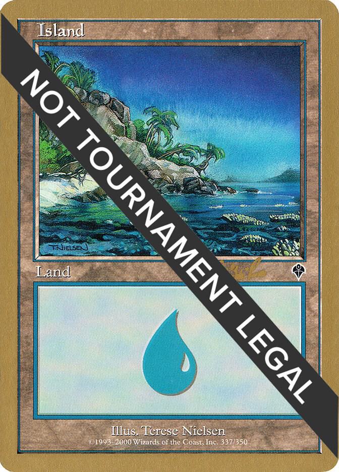Island (337) - 2002 Carlos Romao (INV) card from World Championship Decks