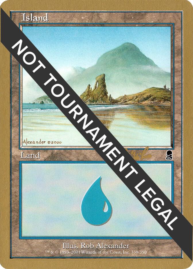 Island (338) - 2002 Carlos Romao (ODY) card from World Championship Decks