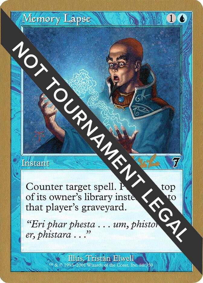 Memory Lapse - 2002 Carlos Romao (7ED) card from World Championship Decks