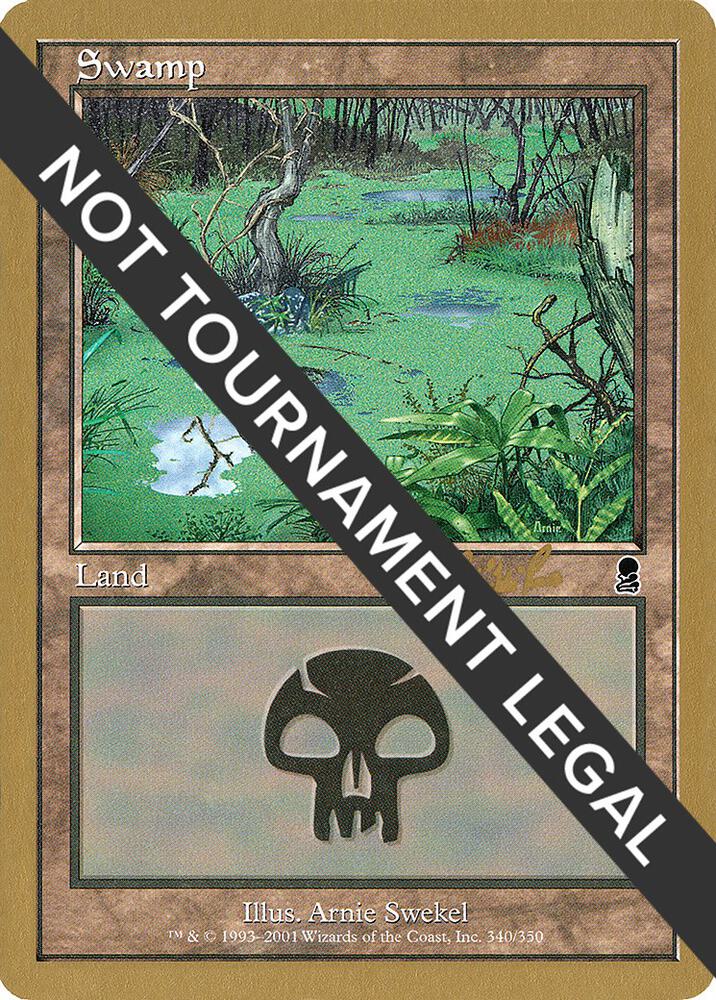 Swamp (340) - 2002 Carlos Romao (ODY) card from World Championship Decks