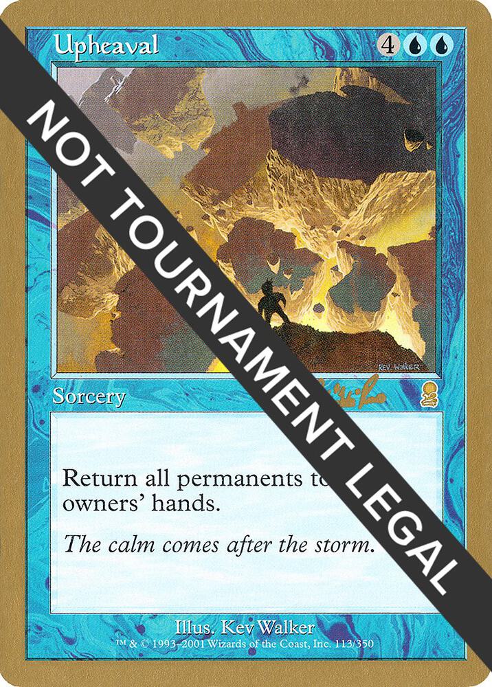 Upheaval - 2002 Carlos Romao (ODY) card from World Championship Decks