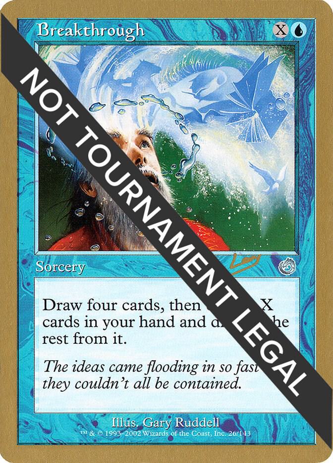 Breakthrough - 2002 Raphael Levy (TOR) card from World Championship Decks
