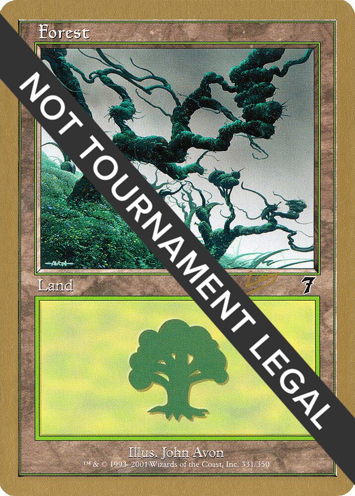 Forest (331) - 2002 Raphael Levy (7ED) card from World Championship Decks