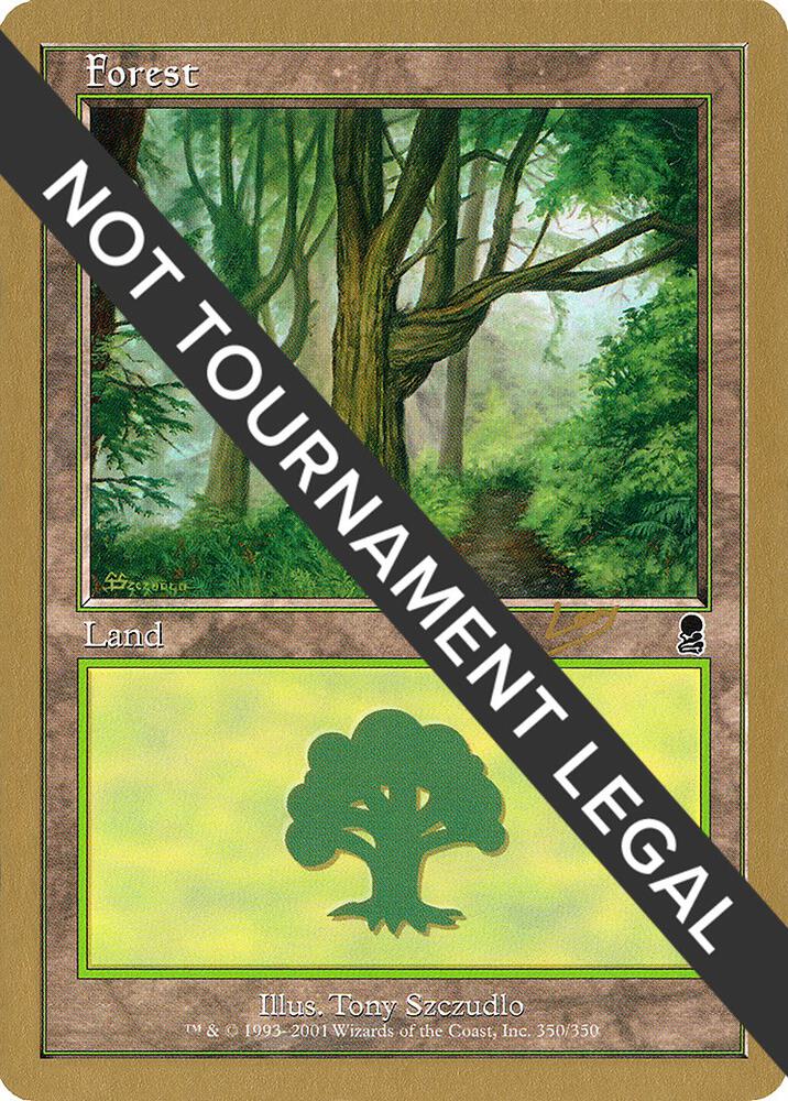 Forest (350) - 2002 Raphael Levy (ODY) card from World Championship Decks