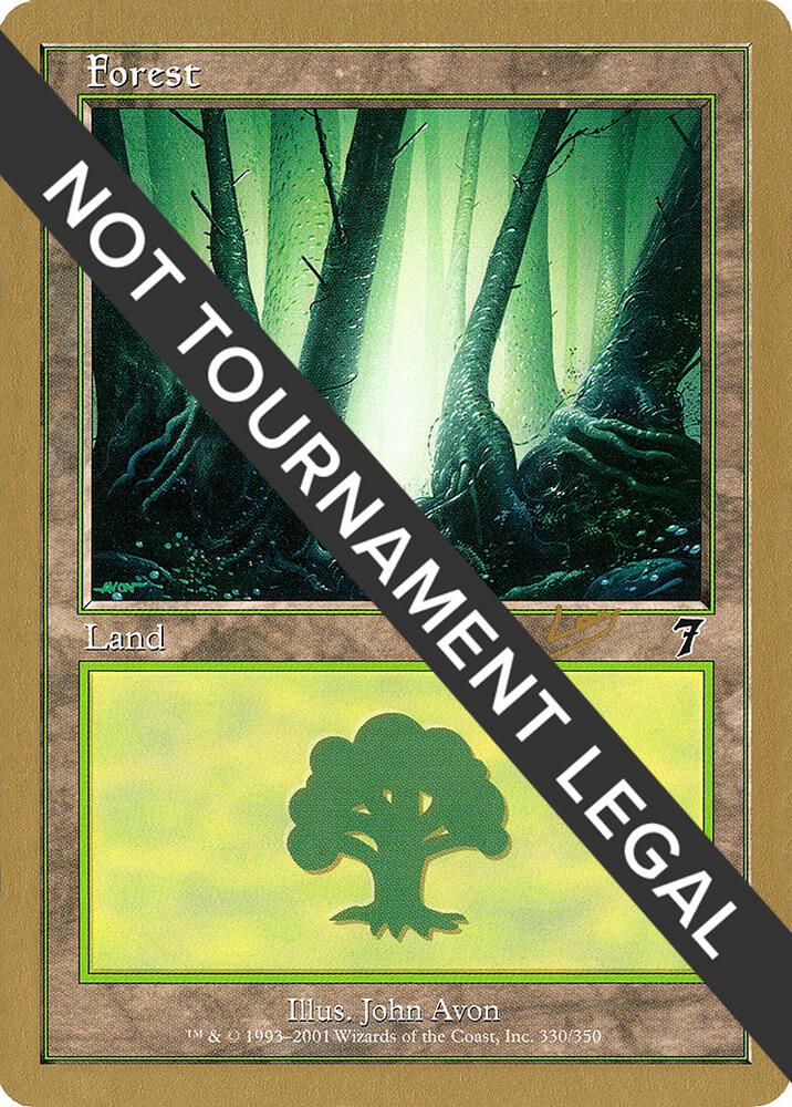 Forest (330) - 2002 Raphael Levy (7ED) card from World Championship Decks