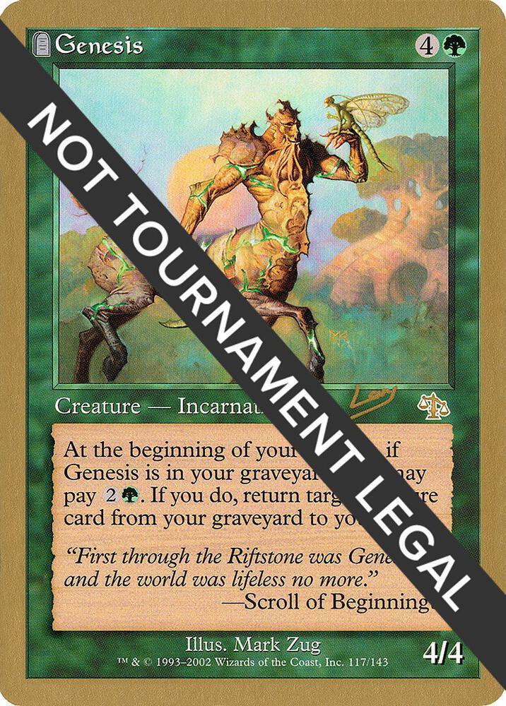 Genesis - 2002 Raphael Levy (JUD) card from World Championship Decks