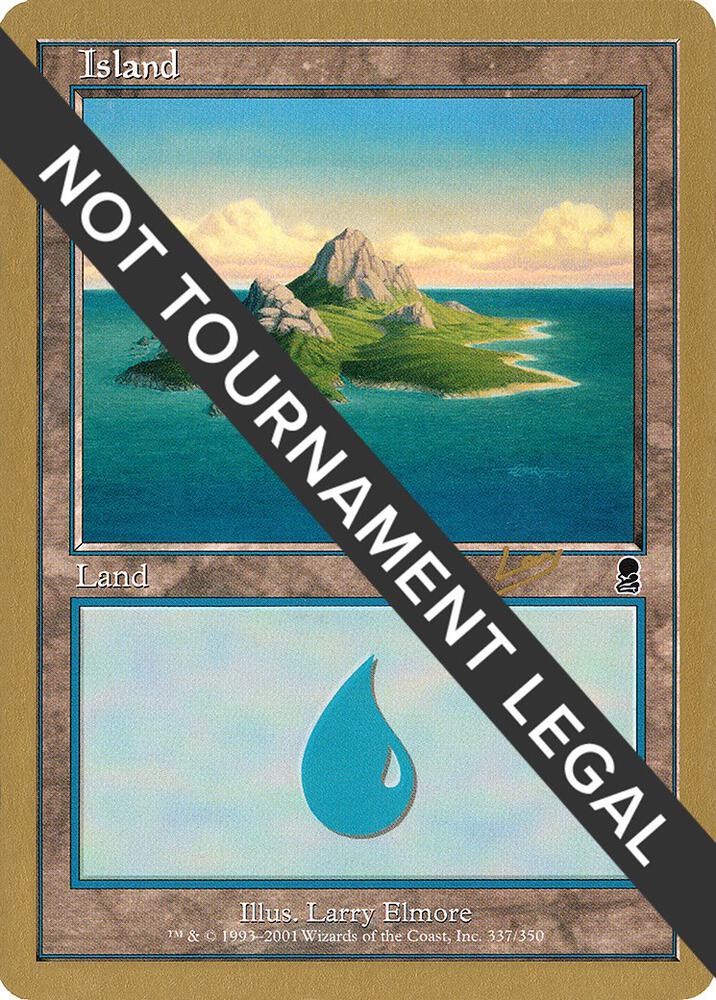 Island (337) - 2002 Raphael Levy (ODY) card from World Championship Decks