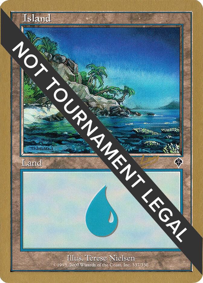 Island (337) - 2002 Raphael Levy (INV) card from World Championship Decks