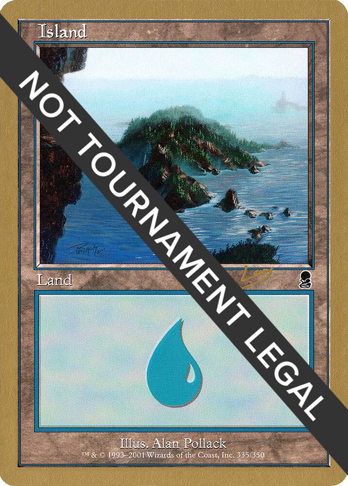 Island (335) - 2002 Raphael Levy (ODY) card from World Championship Decks