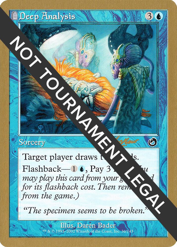 Deep Analysis - 2002 Sim Han How (TOR) card from World Championship Decks
