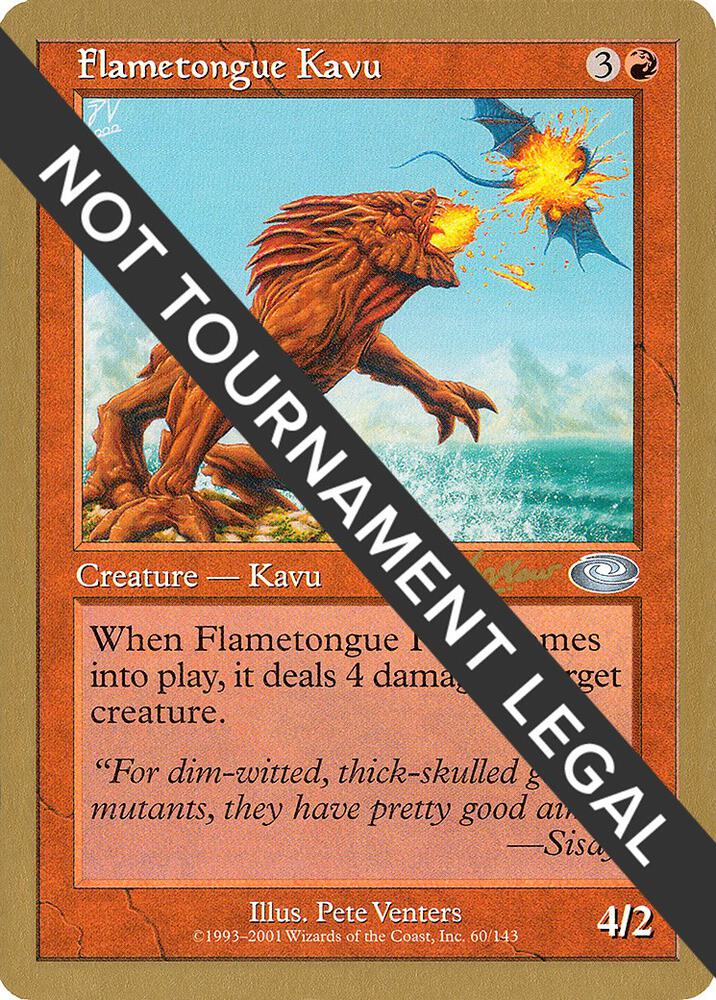 Flametongue Kavu - 2002 Sim Han How (PLS) card from World Championship Decks