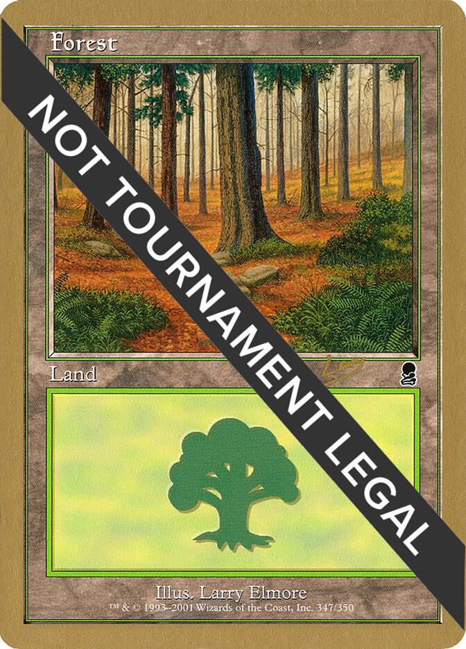 Forest (347) - 2002 Sim Han How (ODY) card from World Championship Decks