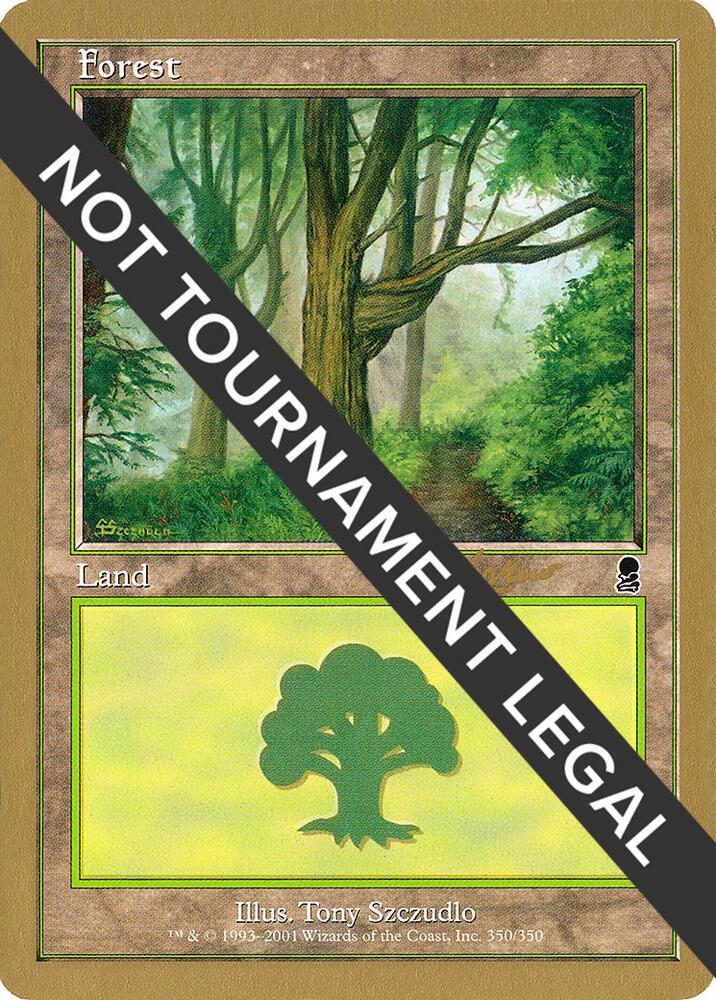 Forest (350) - 2002 Sim Han How (ODY) card from World Championship Decks