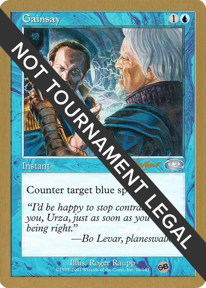 Gainsay - 2002 Sim Han How (PLS) (SB) card from World Championship Decks