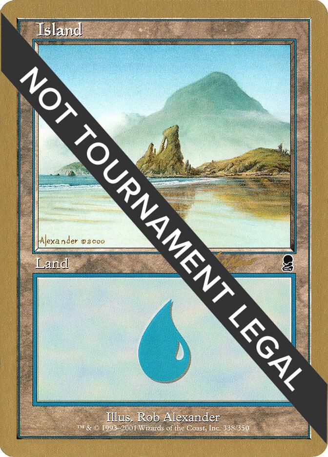 Island (338) - 2002 Sim Han How (ODY) card from World Championship Decks