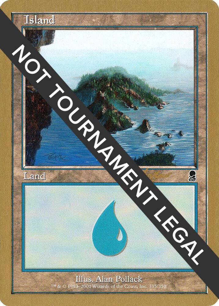 Island (335) - 2002 Sim Han How (ODY) card from World Championship Decks